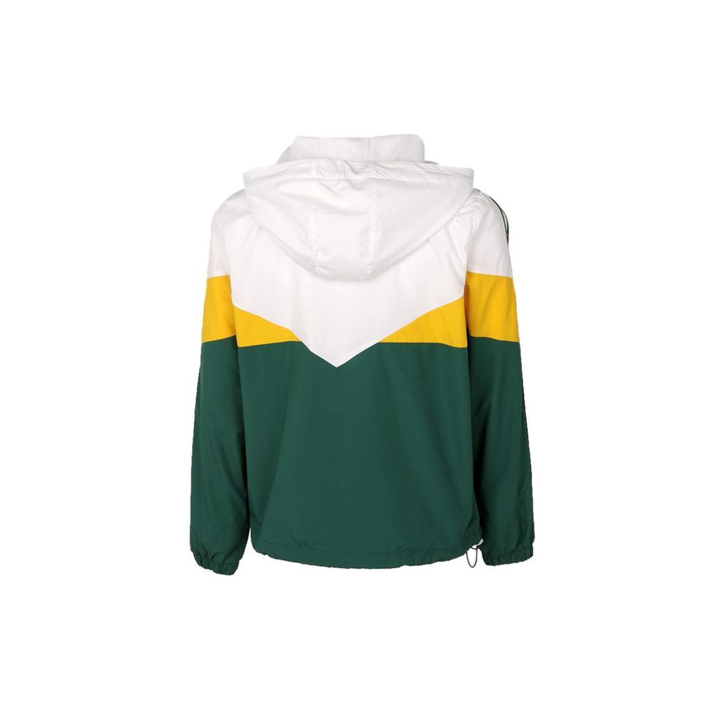 Adidas Нео Ветровка Колорблок Спортивная Толстовка Женская Куртка Зеленая GP5433