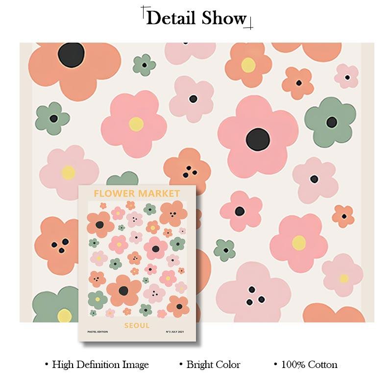 Abstract Flower Market Matisse Wall Art Canvas Posters Aesthetics Painting and Prints Danish Pastel Colors Pictures Home Decor