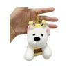 Charming Cozy And White West Highland Terrier Plush Doll Keychain Great Gifting For