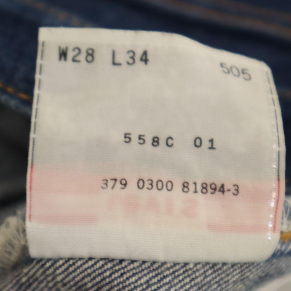 Levi's 00-е 505 Сделано в США Прямые джинсы W28 Индиго синие джинсы Мужские Б/У
