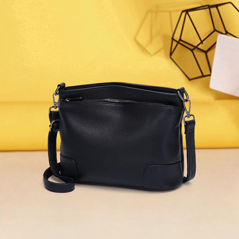 Натуральная кожаная сумка среднего возраста, сумка-мессенджер через плечо, женский рюкзак-ведро, большая вместимость, для свекрови и тещи, мягкая кожа