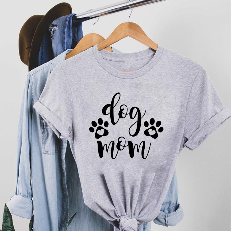 Lovely Cat Dog Pet Tee Top Fashion T Shirt 90s Style Clothing Casual Short Sleeve Women Print Lady Female Graphic T-shirt