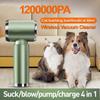 Новый 1200000Pa беспроводной автомобильный пылесос с сильным всасыванием, ручной робот, домашний и автомобильный мини-пылесос двойного назначения, прибор