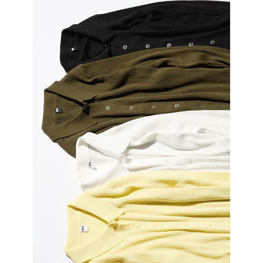 Uniqlo Кардиган поло в рубчик