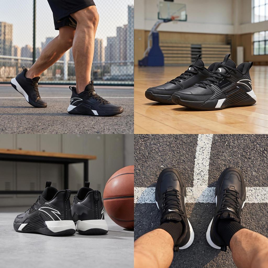 Men's Sneakers Anta 3 Low top Basketball Shoes Men's Black