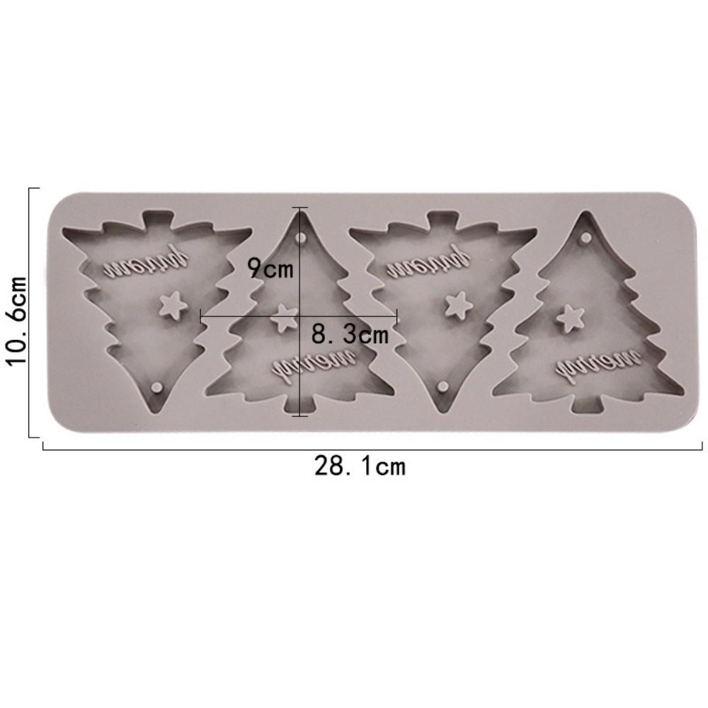 Handmade Christmas Tree Mold Silicone Wax Chip Mold Aromatherapy Wax Mold Christmas Decoration