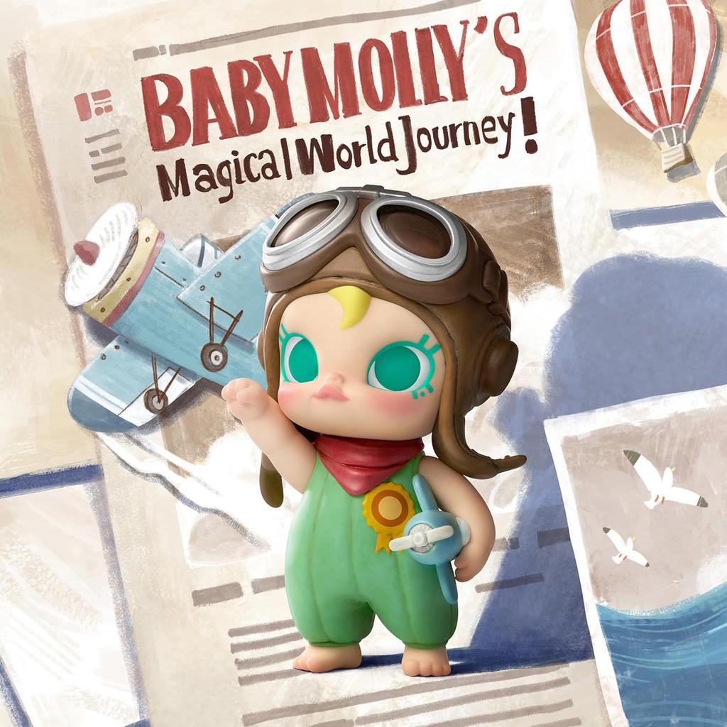 POP MART Baby Molly Фигурки серии My Huggable Discovery, 1 шт. Фигурки в слепой коробке, Домашние украшения, Подарки на праздник и день рождения