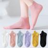 Летние короткие носки, тонкие хлопковые дышащие носки-лодочки для девочек, женские носки, носки мелкого кроя, аксессуары