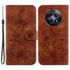 For Realme 12 5G/12x 5G Case Wallet Flower Imprint Phone Cover with Foldable Stand