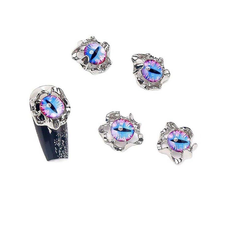 5Pcs/set Halloween Nail Charms Halloween Demon Nail Decorations Girls/Lady
