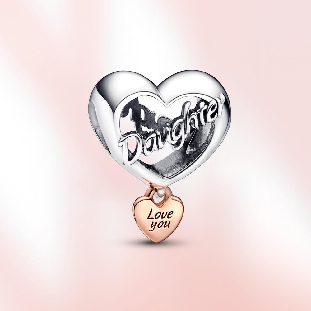 Новый шарм S925 из стерлингового серебра с сердцем из бисера, подвеска для мамы, подходит для оригинального браслета, женские модные украшения, подарок для любви