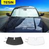 Солнцезащитные козырьки на лобовое стекло TESIN для Dodge RAM 1500 2018+ Аксессуары для солнцезащитных козырьков на лобовое стекло автомобиля для Dodge RAM 1500 2018