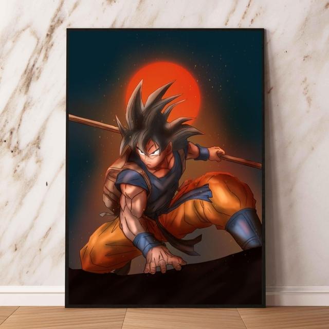 Японская аниме картина маслом Dragon Ball Carot Manga картина классическое настенное художественное украшение на день рождения