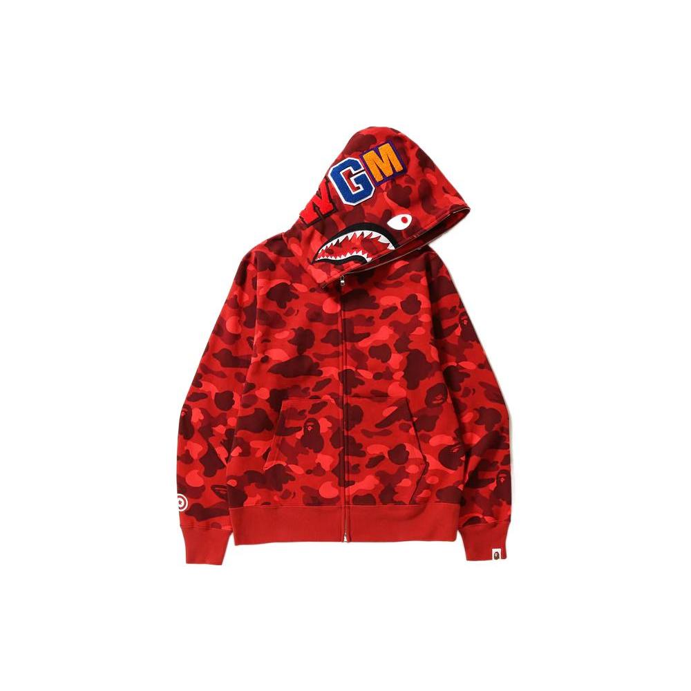 Худи на молнии Bape Color Camo Shark 1I20-115-005