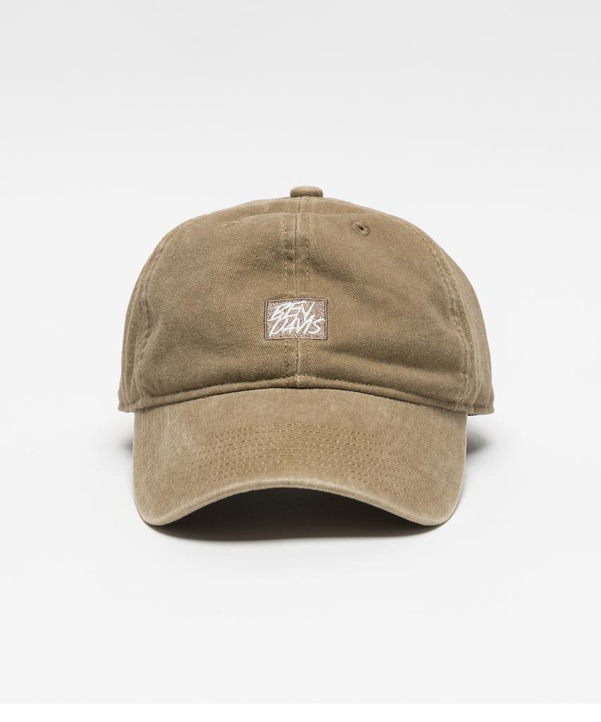 BEN DAVIS Оригинальная washed-canvas кепка с длинным козырьком Бежевая