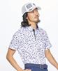 Coq Sportif cool to high WH00 [Le Golf] Рубашка с короткими рукавами, сплошной рисунок, влагоотводящая, быстросохнущая, эластичная, приятная на ощупь, дышащая,