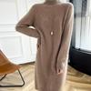 Женское кашемировое платье Qinghe кашемир 30% кашемир 70% шерсть осенне-зимняя кашемировая юбка мягкая и теплая