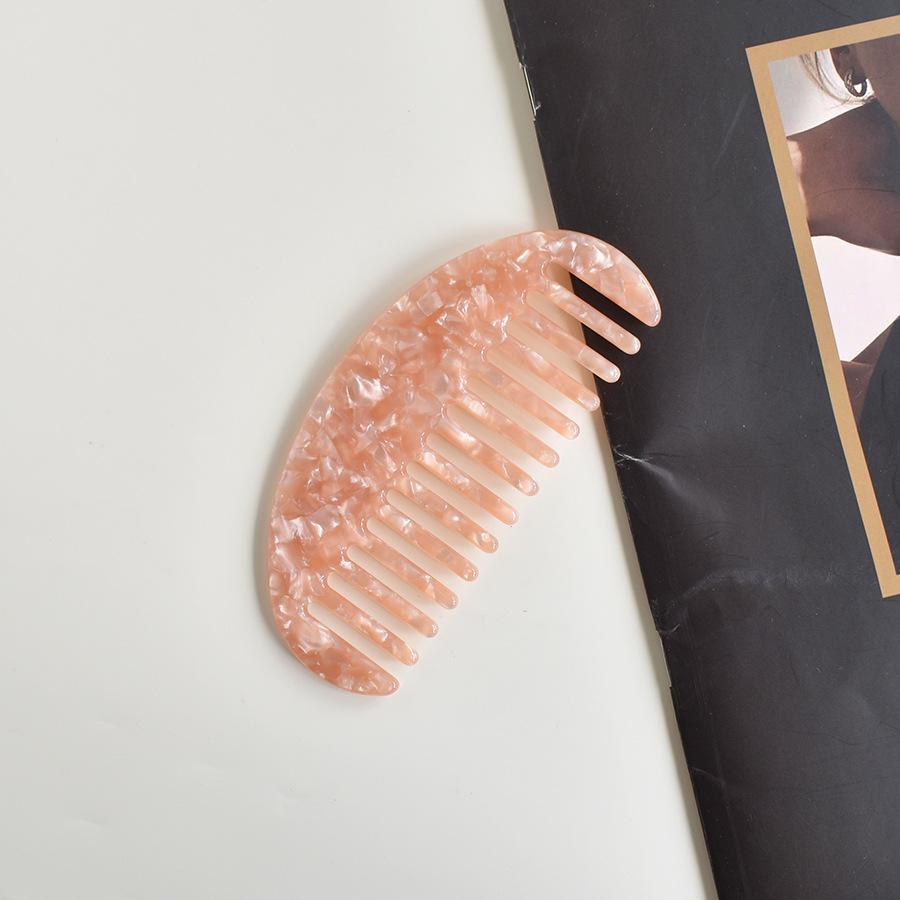 Popular Hair Combs In Europe and America, Hot-selling Acetic Acid Board Comb Anti-static Marble Pattern Hair Comb