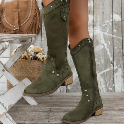 Модные женские ботинки челси с острым носком, дизайнерская мода, готические ботфорты до колена, женская обувь, зима, новинка 2024, массивная платформа, замшевые боты