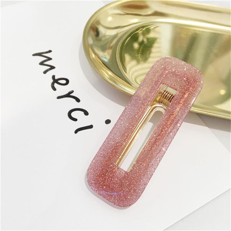 Большие аксессуары для волос женские заколки для волос модная бижутерия капля воды прямоугольник акриловая заколка-автомат заколки головной убор для девочек