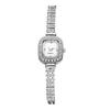 Cute Square Bracelet Sparkling Diamond Analog Stylish Stainless Steel Quartz Fashion Watch for Women Perfect Gift for Day Women's Watch Display,