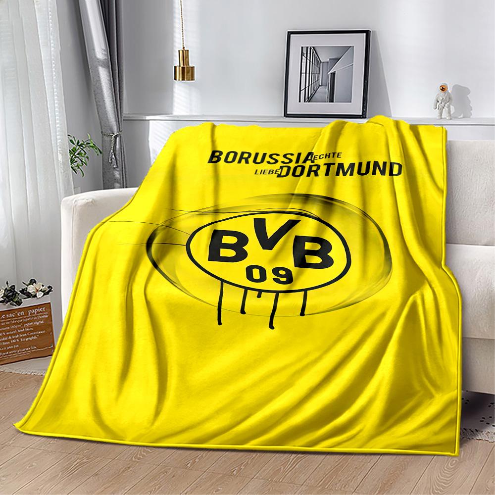 Borussia Dortmund Blanket Comfortable Perfect For Bedding Seaside Bed Four Seasons Universal Modern Unique Gift For Family And Friends Camping