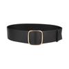 Design Vintage Casual Trouser Dress Belts No-hole Buckle Waistband Wide Waist Strap Leather Belt