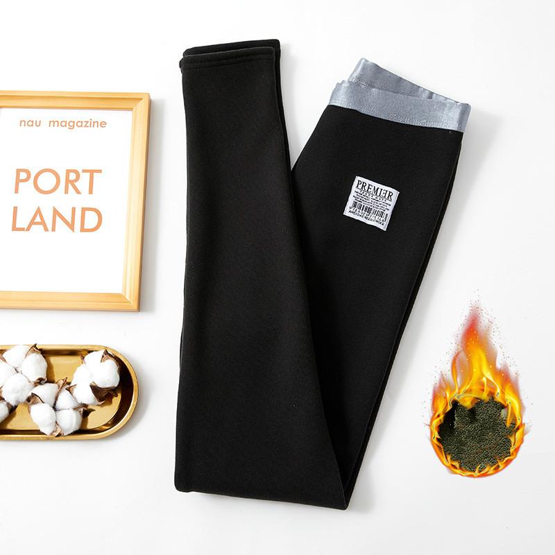 Осенне-зимние новые модные женские утолщенные плюшевые леггинсы, эластичные теплые брюки