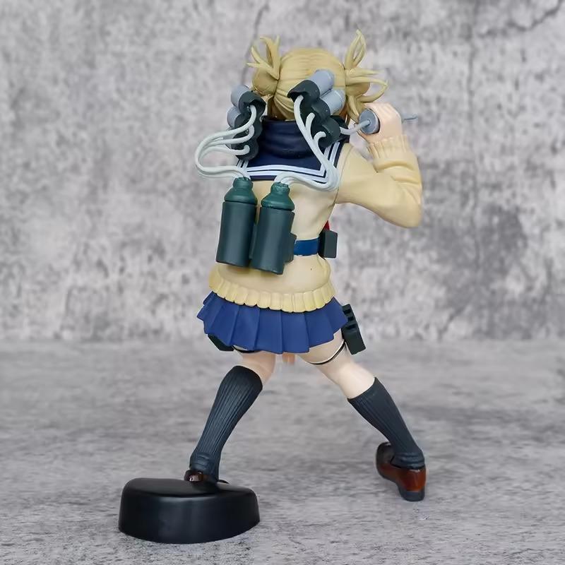 17cm Anime My Hero Academia Anime Figure Toga Himiko Cute Uniform Action Figures PVC Model Toy Adult Collection Statue Fans Gift