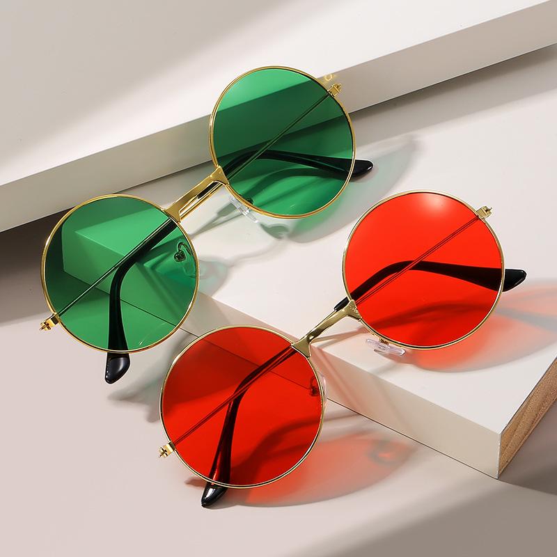 Европейские и американские ретро круглые солнцезащитные очки новые цветные очки в стиле морской пехоты для женихов модные солнцезащитные очки