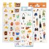 Kamiiso Sangyo Stickers Tomatomayu Nice Set Made In Japan X 9cm 78002023 "SAIEN Day" 3-Pattern (Café, Holiday, Today's Code) Approx. 17.5