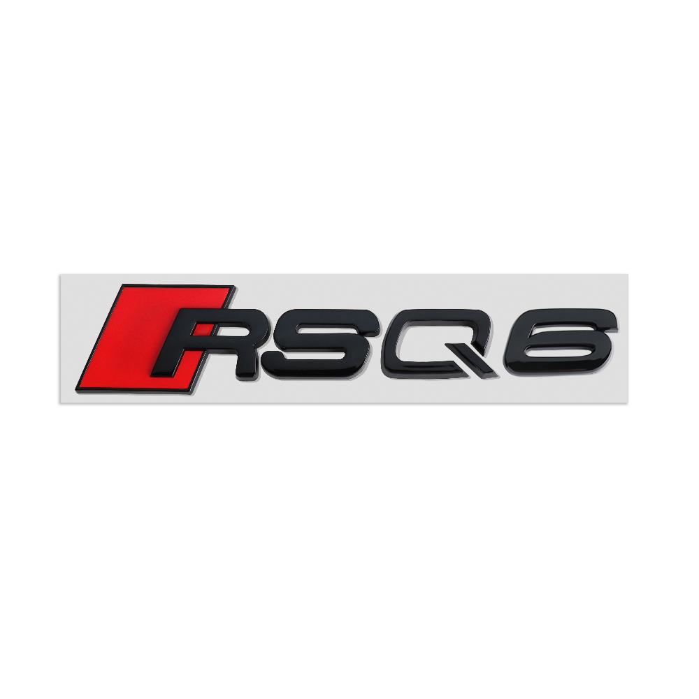 1 шт. 3D ABS Значок RSQ4 RSQ6 RQS8 для автомобиля Наклейка для украшения кузова заднего багажника Для Audi Автомобильный задний значок-декаль Аксессуары для модификации
