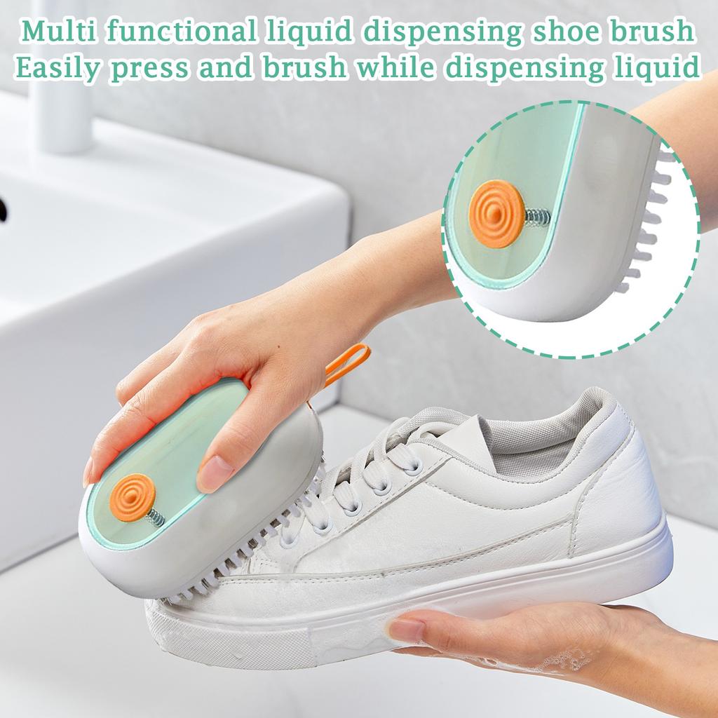 Многофункциональная чистящая щетка 2 в 1, щетка для чистки обуви, щетка для стирки с дозатором мыла, бытовая щетка с мягкой щетиной