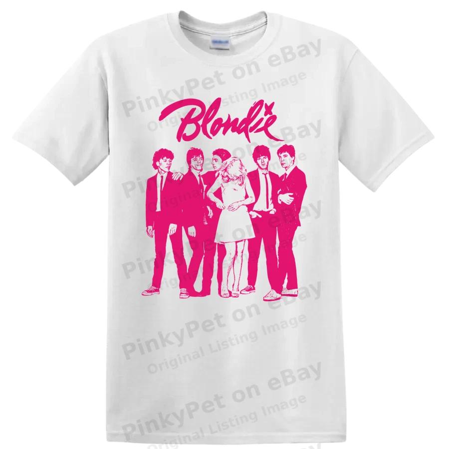Blondie Punk Rock Band T Shirt Music Group Graphic Vintage Style Concert Fan Tee