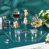 1set 10-Slot Transparent Acrylic Minifigures Display Risers Arc-Shaped Organizer Holder for Models Building Blocks Doll Display Holder Clear