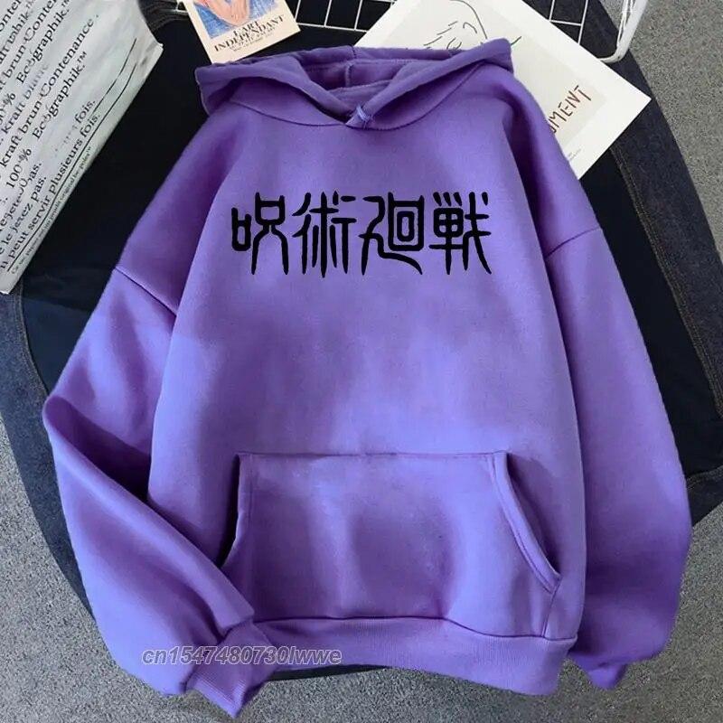 Jujutsu Kaisen, японский аниме-принт, унисекс, толстовка с принтом, корейские повседневные аниме-худи, осенняя теплая толстовка в стиле Харадзюку для парней