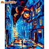 Abstract City Street Painting By Numbers Hand Painted Unique Gift 40x50cm Frameless On Canvas Home Decoration Wall Art