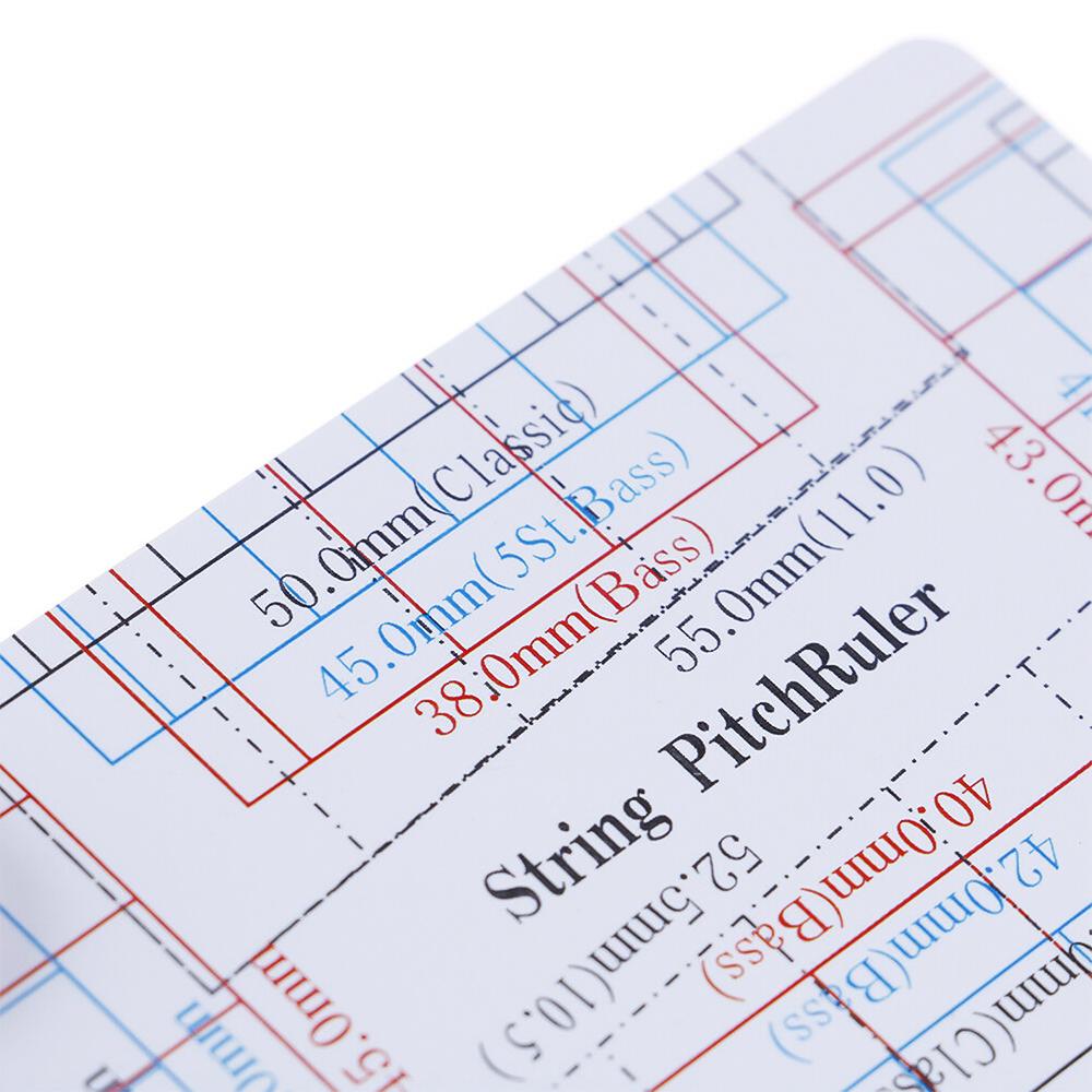 Калибр действия гитарной струны Линейка для струн Карты Инструмент для мастеров Линейка