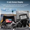 Ezonetronics 5-дюймовый сенсорный экран для мотоцикла CarPlay, поддержка записи с двух камер, с беспроводным CarPlay и Android Auto, IP67
