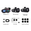 Мотоциклетный шлем Bluetooth Intercom Multi-Scene Mixed Music Sharing LCD Display FM Radio For 2 Rider 500m Intercom
