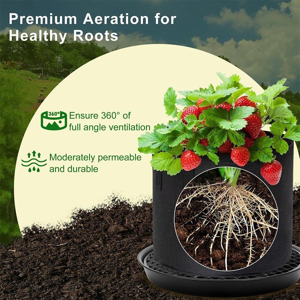 Breathable Self Watering Plant Tray Adjustable Flowerpot Mat Plant Grow Bags  Greenhouse
