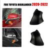 1Pair Side Rearview Mirror Triangle Base Cover For Toyota Highlander 2020-2022