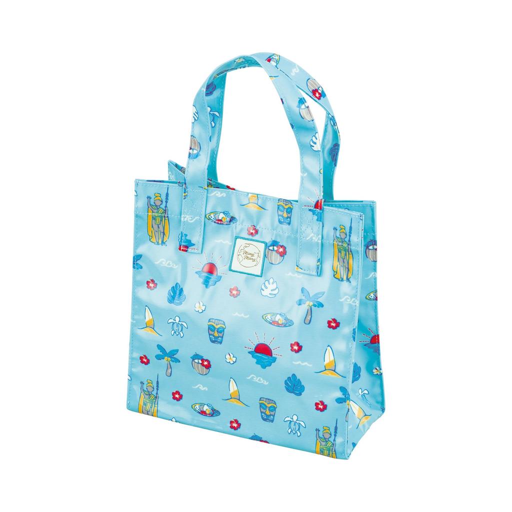Marushin ManyMany Tote Many Hawaii World Pastel 0785005000 (Many Many) Bag, Design, Cute, Women's, Small, Gusseted,