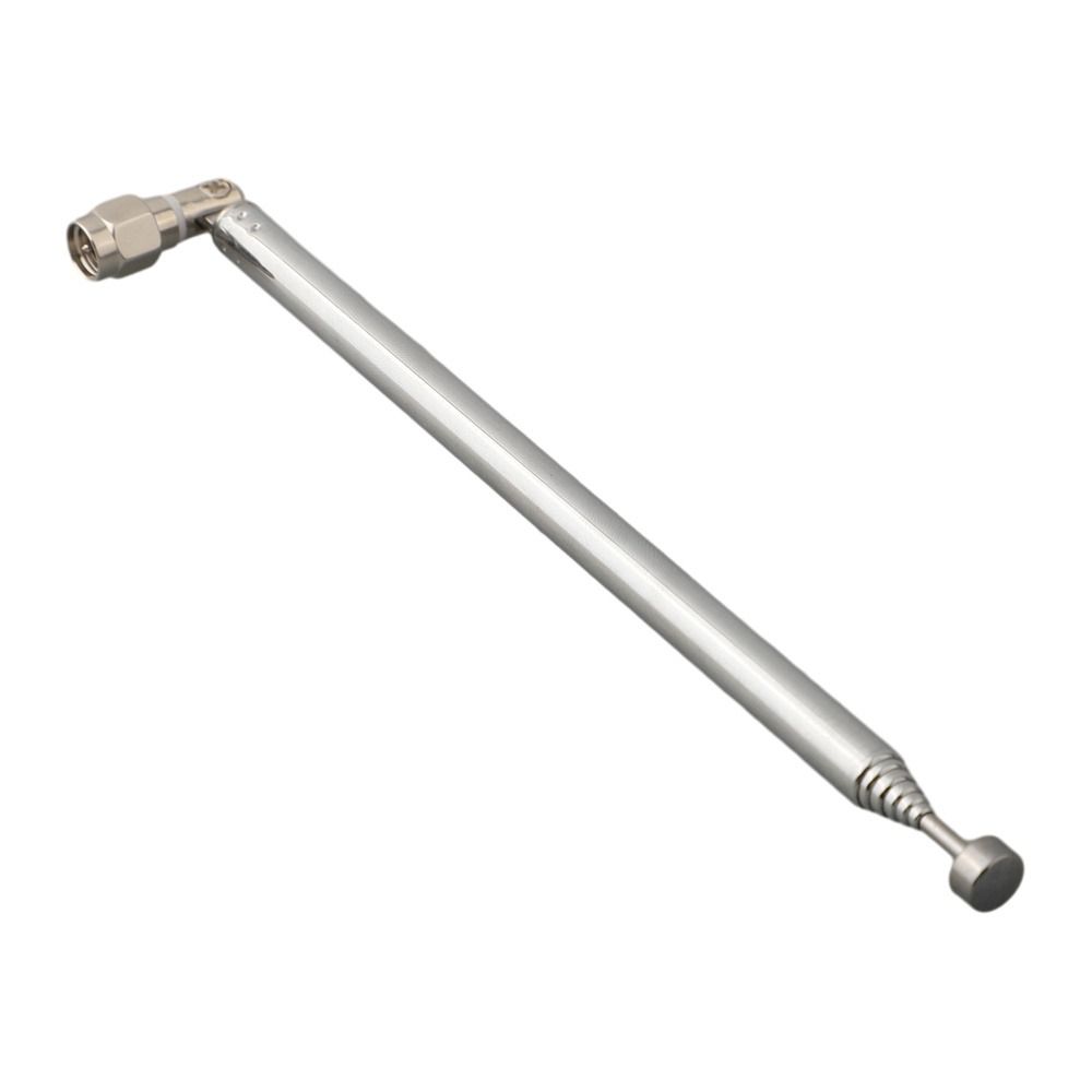 1Pcs 7 Sections Telescopic Antenna SMA Male Connector Replacement Aerial for Radio TV Replacement