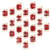 2026 New Year Fu Character Stickers & Spring Festival Blessing Seal Adhesive Labels