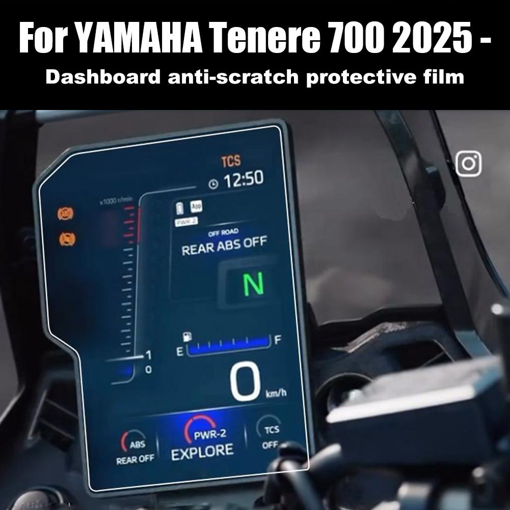 2025 Tenere 700 Dashboard Screen Protector For Yamaha Tenere 700 Instrument Film Scratch Cluster Dashboard Screen Protector