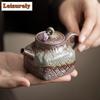 100 мл Старый Глиняный Квадратный Чайник для Заварки Чая Антикварный Чайник-Заварник Бытовой Чайник для Замачивания Чая с Фильтром Аксессуары для Чайной Церемонии Подарок