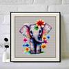 New Arrival 5D DIY Full Circle Diamond Painting "Colorful Flower Elephant" Embroidery Cross Stitch Home Decor Gift