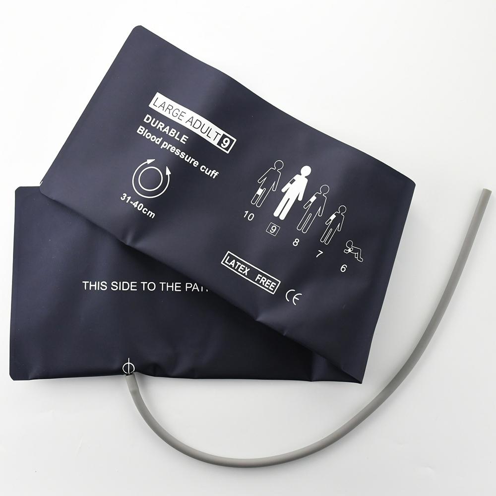 Многоразовая манжета НИАД с одним шлангом, без разъема, нейлоновая манжета НИАД для артериального давления из ТПУ без мочевого пузыря для монитора пациента