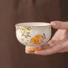 Plant Ash Big Head Goldfish Teacup Large Ceramic Tea Cup Creative And Cute Master Cup Single Cup High Value Teacup